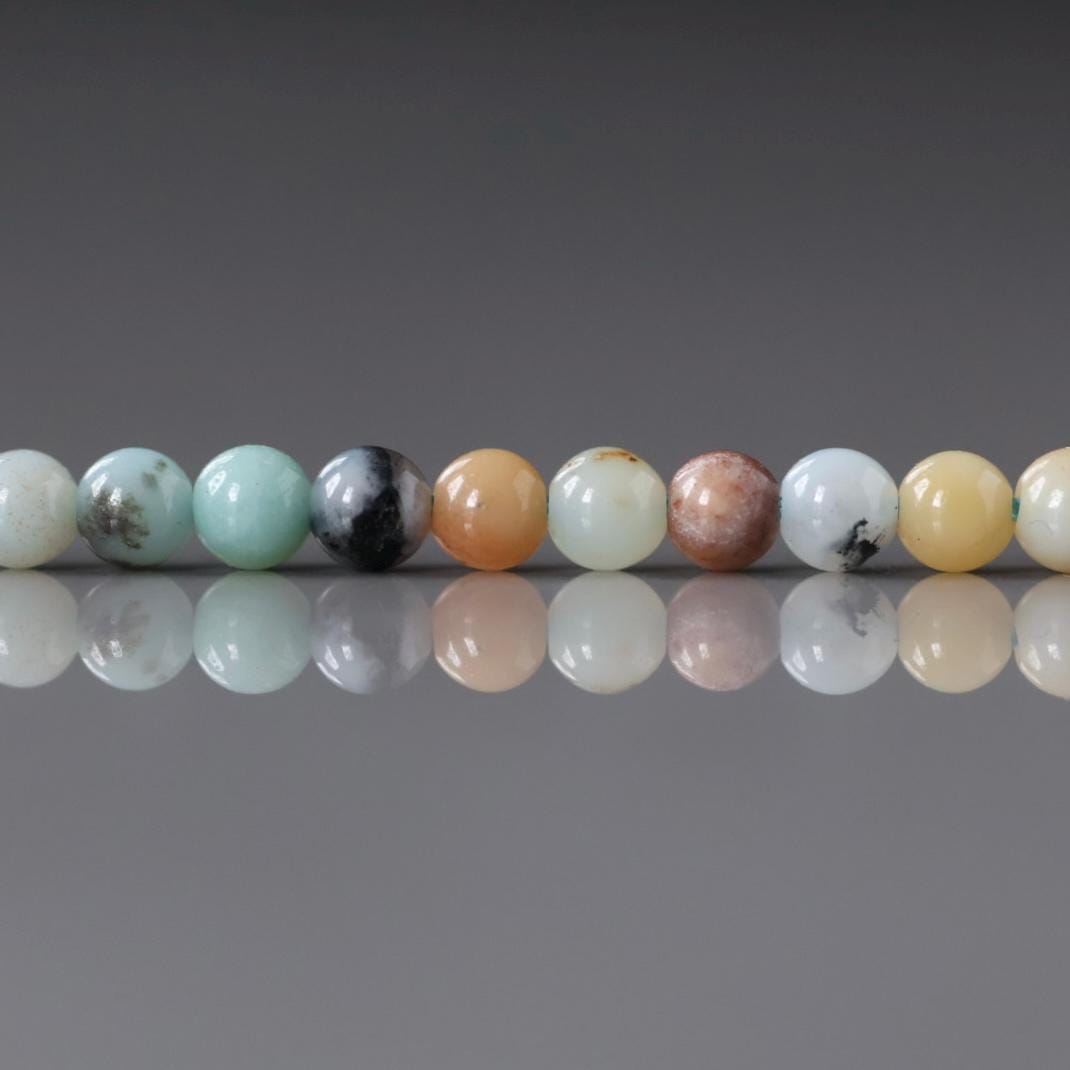 4mm Amazonite Beads ‚Äì Smooth Round Natural Gemstone 15" Strand