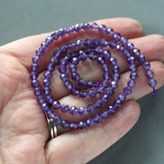 4mm AAA Amethyst Beads Faceted 15