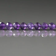 4mm Amethyst Beads – Faceted Round Natural Gemstone 15