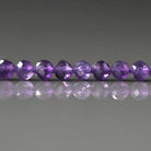 4mm Amethyst Beads – Faceted Round Natural Gemstone 15" Strand
