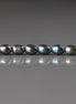 4mm Black Peacock Freshwater Pearl Rice Beads - 20 Pcs