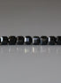 4mm Black Spinel Beads - Faceted Cube Natural Gemstone 15" Strand