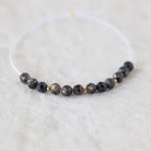 4mm Black Star Sapphire Beads – Faceted Round Natural Gemstone - 12pcs