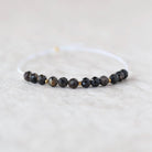 4mm Black Star Sapphire Beads – Faceted Round Natural Gemstone - 12pcs