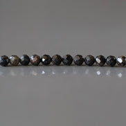 4mm Black Star Sapphire Beads Faceted 12 PCs Raw Black Sapphire Genuine Gemstone Beads Jewelry Making Beading Gift September Birthstone