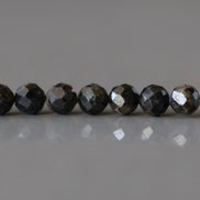 4mm Black Star Sapphire Beads Faceted 12 PCs Raw Black Sapphire Genuine Gemstone Beads Jewelry Making Beading Gift September Birthstone