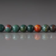 4mm 5mm Bloodstone Smooth Beads Genuine Bloodstone Beads 15