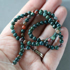 4mm Bloodstone Beads ‚Äì Smooth Round Natural Gemstone 15" Strand