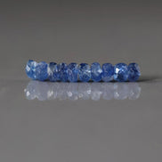 4mm AAA Blue Kyanite Faceted Rondelle Beads 10 PCs Gemstone Beads Beading Crafter Gift DIY Jewelry Making
