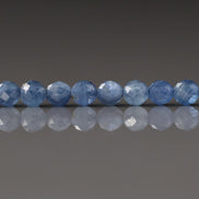 4mm Blue Kyanite Beads – Faceted Round Natural Gemstone 15