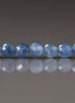 4mm Blue Kyanite Beads – Faceted Round Natural Gemstone 15" Strand