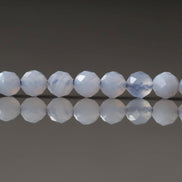 4mm Natural Blue Lace Agate Beads Faceted 15