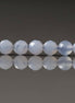 4mm Blue Lace Agate Beads – Faceted Round Natural Gemstone 15" Strand