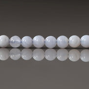 4mm Blue Lace Agate Beads ‚Äì Smooth Round Natural Gemstone 15
