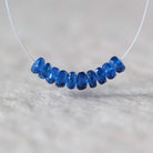 4.5mm Blue Sapphire Beads - Faceted Rondelle Natural Gemstone 10 Pcs
