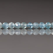 4mm Natural Blue Zircon Faceted Beads Genuine Zircon 15