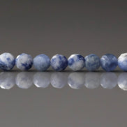 4mm Bolivian Sodalite Beads ‚Äì Faceted Round Natural Gemstone 15