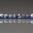 4mm Bolivian Sodalite Beads ‚Äì Faceted Round Natural Gemstone 15" Strand