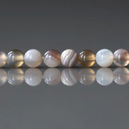 4mm Botswana Agate Beads Smooth Genuine Rare Agate Beads 15