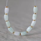4mm Burma Jade Beads - Oval Natural Gemstone 10 Pcs