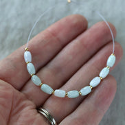 4mm Burma Jade Beads - Oval Natural Gemstone 10 Pcs