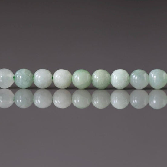 4mm Burma Jade Beads Smooth 15" Burma Jadeite Genuine Gemstone Beads Natural Jade for Jewelry Making Beading Craft Gift Beads