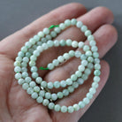 4mm Burma Jade Beads ‚Äì Smooth Round Natural Gemstone 15" Strand