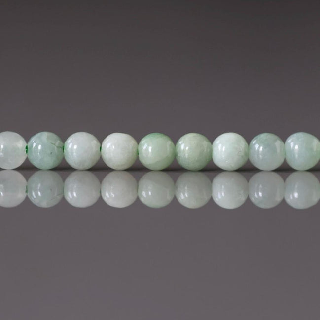 4mm Burma Jade Beads ‚Äì Smooth Round Natural Gemstone 15" Strand