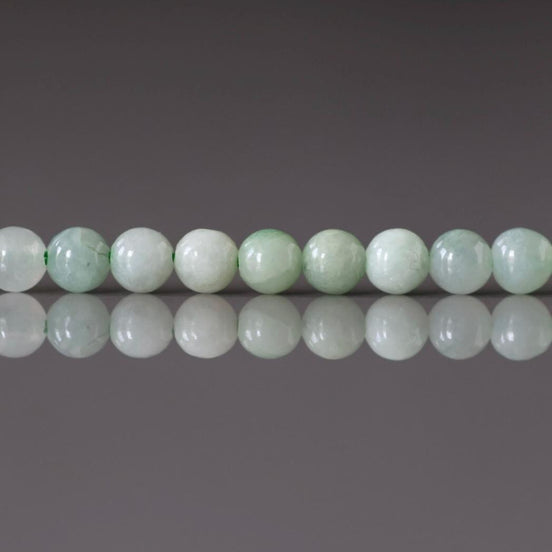 4mm Burma Jade Beads ‚Äì Smooth Round Natural Gemstone 15" Strand