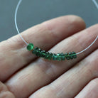 4mm Chrome Green Apatite Beads - Smooth Rondelle Natural Gemstone 12 Pcs