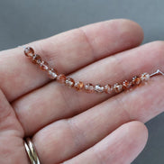 4mm Cooper Rutilated Quartz Beads Top Quality Smooth Genuine Rutile Quartz Beads 14 Pcs Gemstone Beads for Jewelry Making