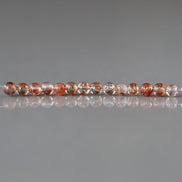 4mm Cooper Rutilated Quartz Beads Top Quality Smooth Genuine Rutile Quartz Beads 14 Pcs Gemstone Beads for Jewelry Making