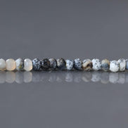 4mm Dendrite Opal Beads Rondelle 6.25