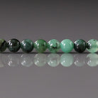 4mm Emerald Beads – Smooth Round Natural Gemstone 15" Strand