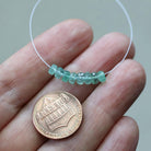 4mm 4.5mm Genuine Colombian Emerald Rondelle Beads Faceted Natural Gemstone for DIY Jewelry Making