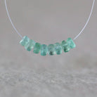 4mm 4.5mm Genuine Colombian Emerald Rondelle Beads Faceted Natural Gemstone for DIY Jewelry Making