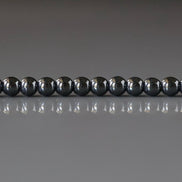 4mm 100% Natural Hematite Smooth Beads Genuine Sparkly Beads 15
