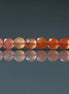 4mm Genuine Salmon Agate Beads - Faceted Round Natural Gemstone 15" Strand