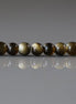 4mm Golden Obsidian Beads - Smooth Round Natural Gemstone 15" Strand