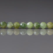 4mm Green Tourmaline Beads – Faceted Round Natural Gemstone 15
