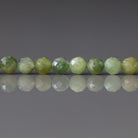 4mm Green Tourmaline Beads – Faceted Round Natural Gemstone 15" Strand