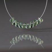 Tiny 4mm Green Tourmaline Briolettes Beads Smooth Drops 10 PCs Genuine Green Gemstone Pear Beads DIY Jewelry Making October Birthstone