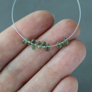 Tiny 4mm Green Tourmaline Briolettes Beads Smooth Drops 10 PCs Genuine Green Gemstone Pear Beads DIY Jewelry Making October Birthstone