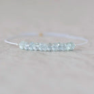 4mm Ice Blue AAA Aquamarine Beads Hand Faceted Rondelle 12 Pcs Natural Gemstone Beads Jewelry Making DIY March Birthstone