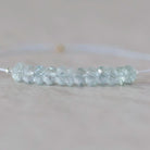 4mm Ice Blue AAA Aquamarine Beads Hand Faceted Rondelle 12 Pcs Natural Gemstone Beads Jewelry Making DIY March Birthstone
