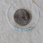 4mm Ice Blue AAA Aquamarine Beads Hand Faceted Rondelle 12 Pcs Natural Gemstone Beads Jewelry Making DIY March Birthstone