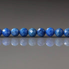 4mm Lapis Lazuli Beads – Faceted Round Natural Gemstone 15" Strand