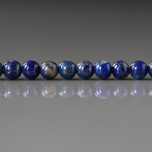 4mm Lapis Lazuli Beads Smooth 15" Blue Lapis Gemstone Beads for Jewelry Making Beading Craft Gift Beads DIY Jewelry Making