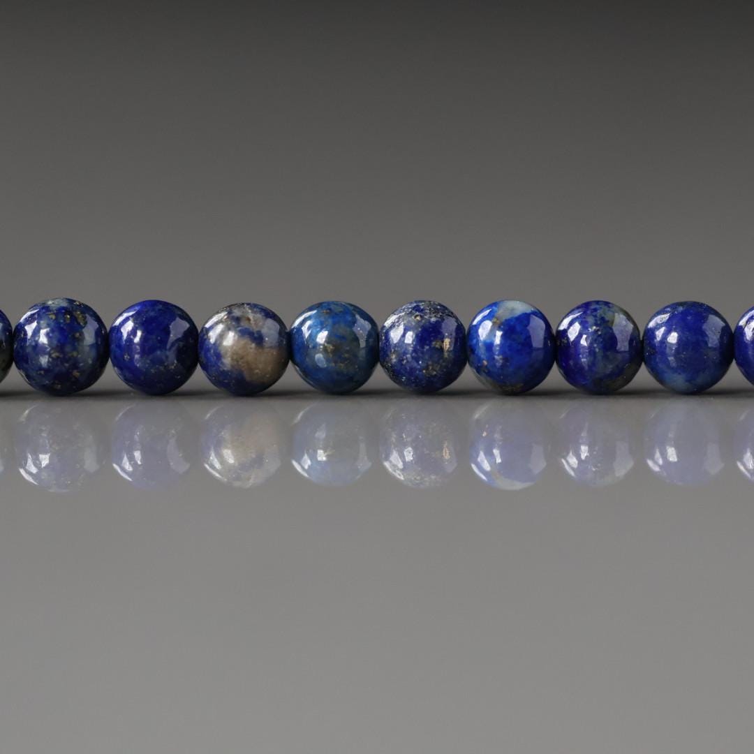 4mm Lapis Lazuli Beads – Smooth Round Natural Gemstone 15" Strand