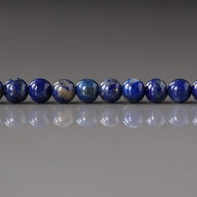 4mm Lapis Lazuli Beads – Smooth Round Natural Gemstone 15" Strand